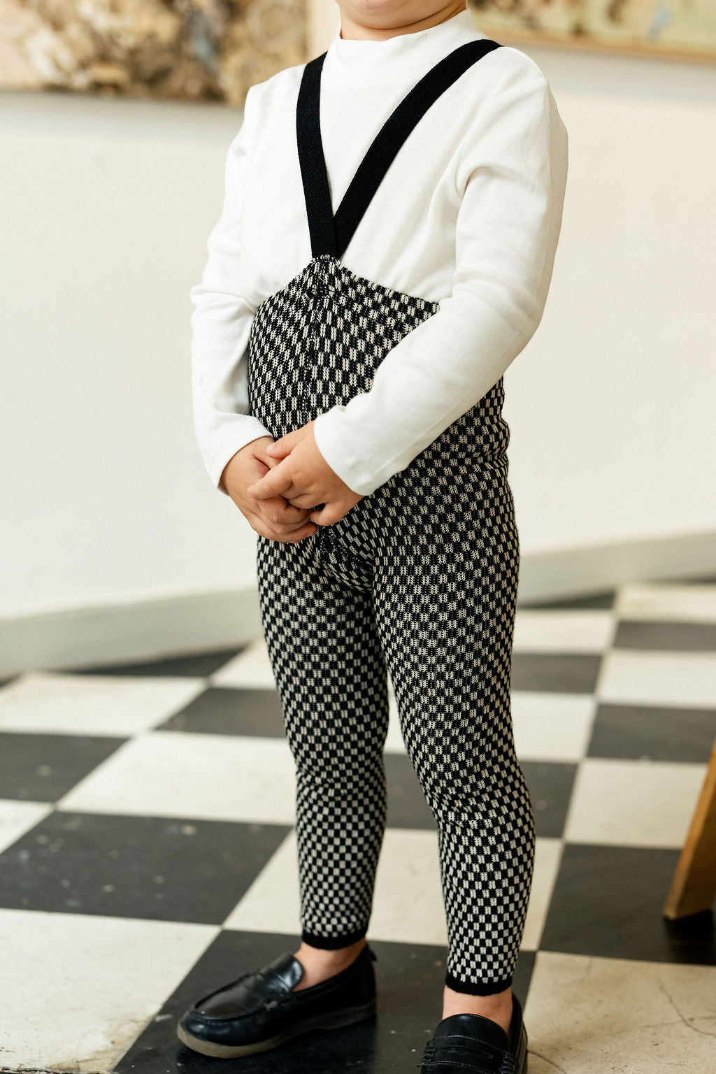 Footless Special Black x White Checked