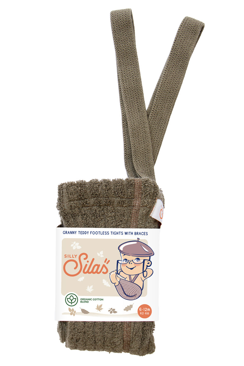 Silly Silas Footless Granny Teddy セット Granny Teddy tights with braces I Cream Blend – Silly Silas
