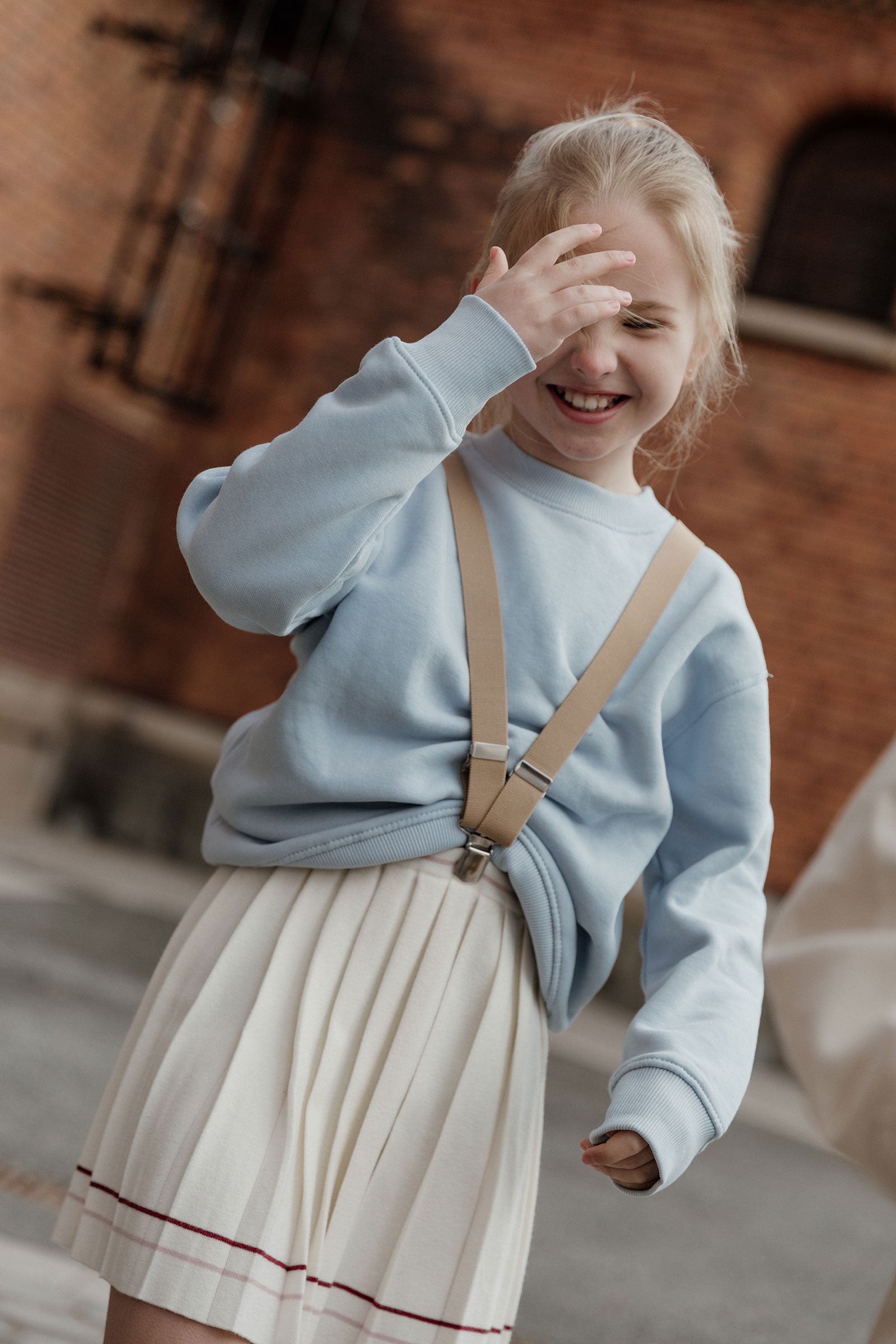 Retro V Braces Sand Brown