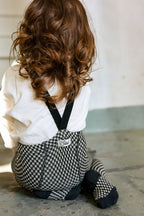 Footed Special Black x White Checked