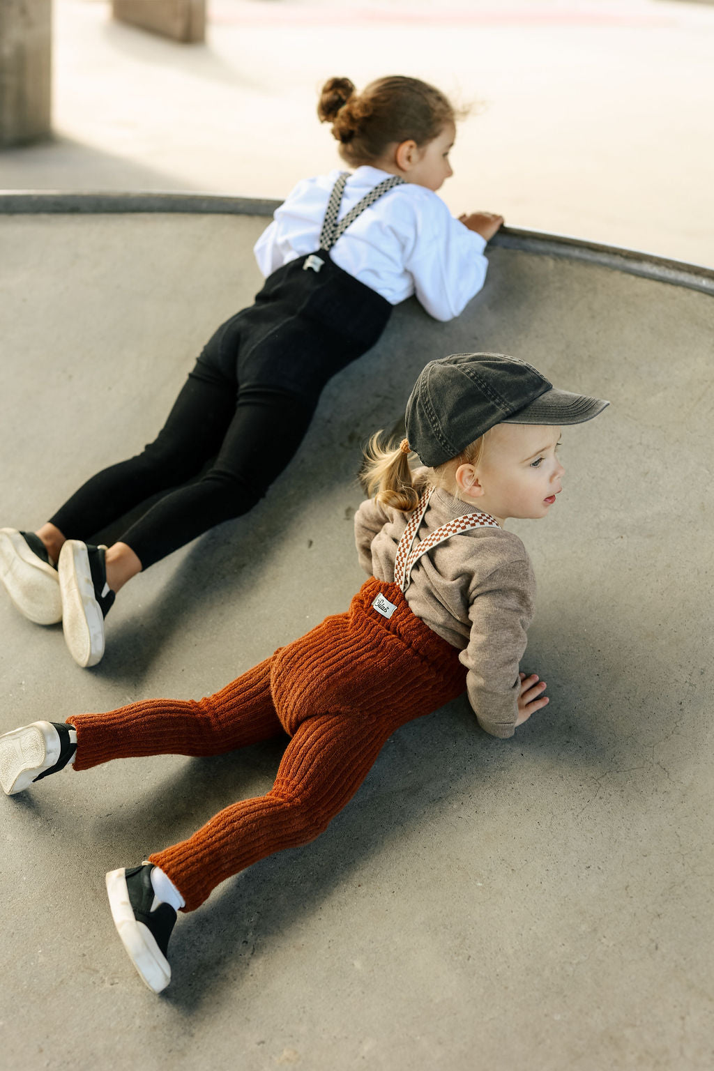 Granny Teddy Cinnamon Checked Footless