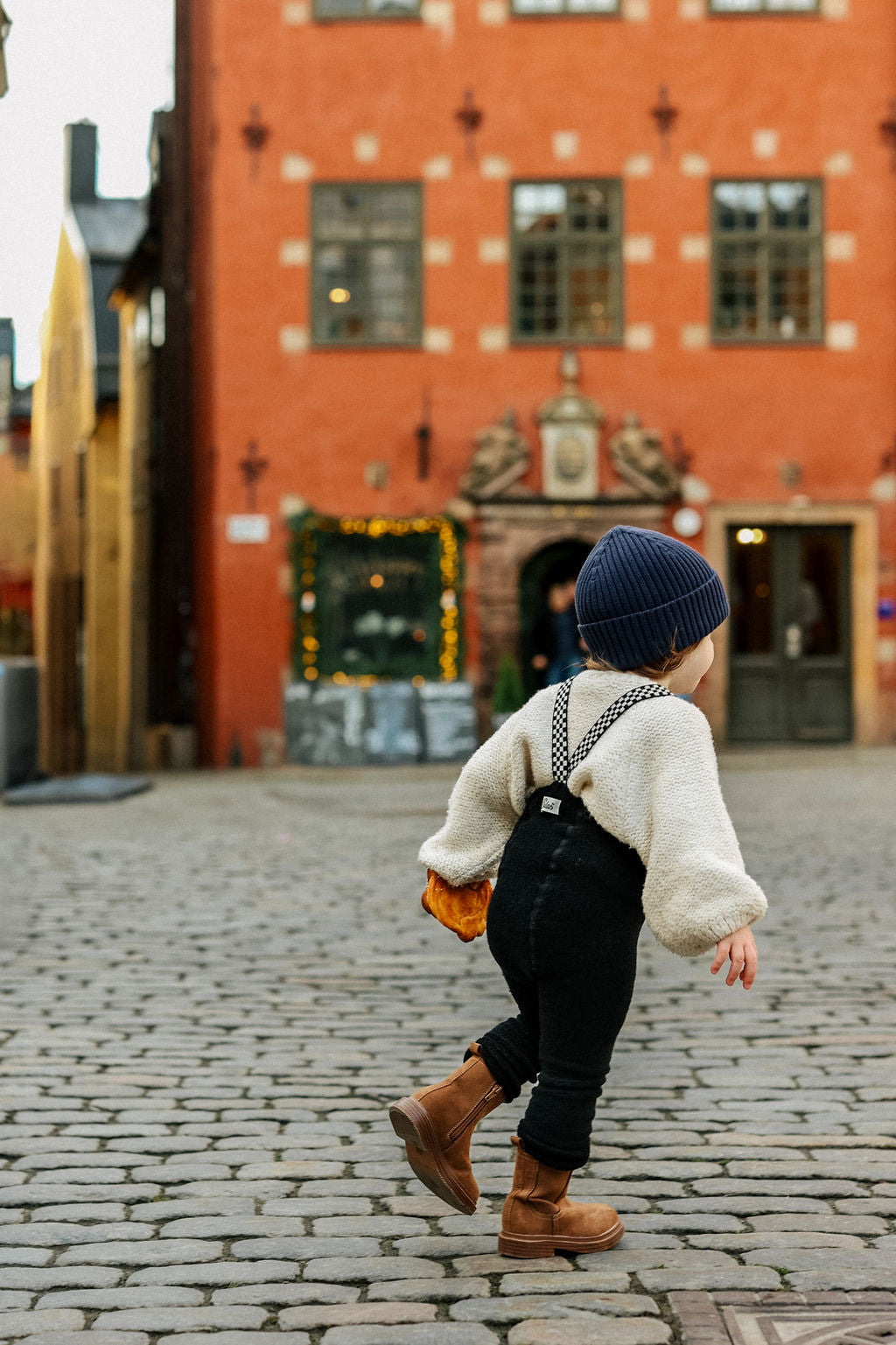 Teddy Classic Black Checked Footless