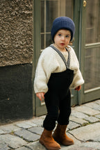 Teddy Classic Black Checked Footless