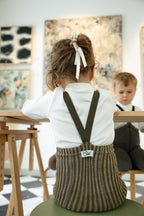 Footed Special Seaweed Brown x Peanut Striped