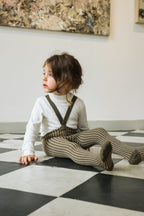 Footed Special Seaweed Brown x Peanut Striped