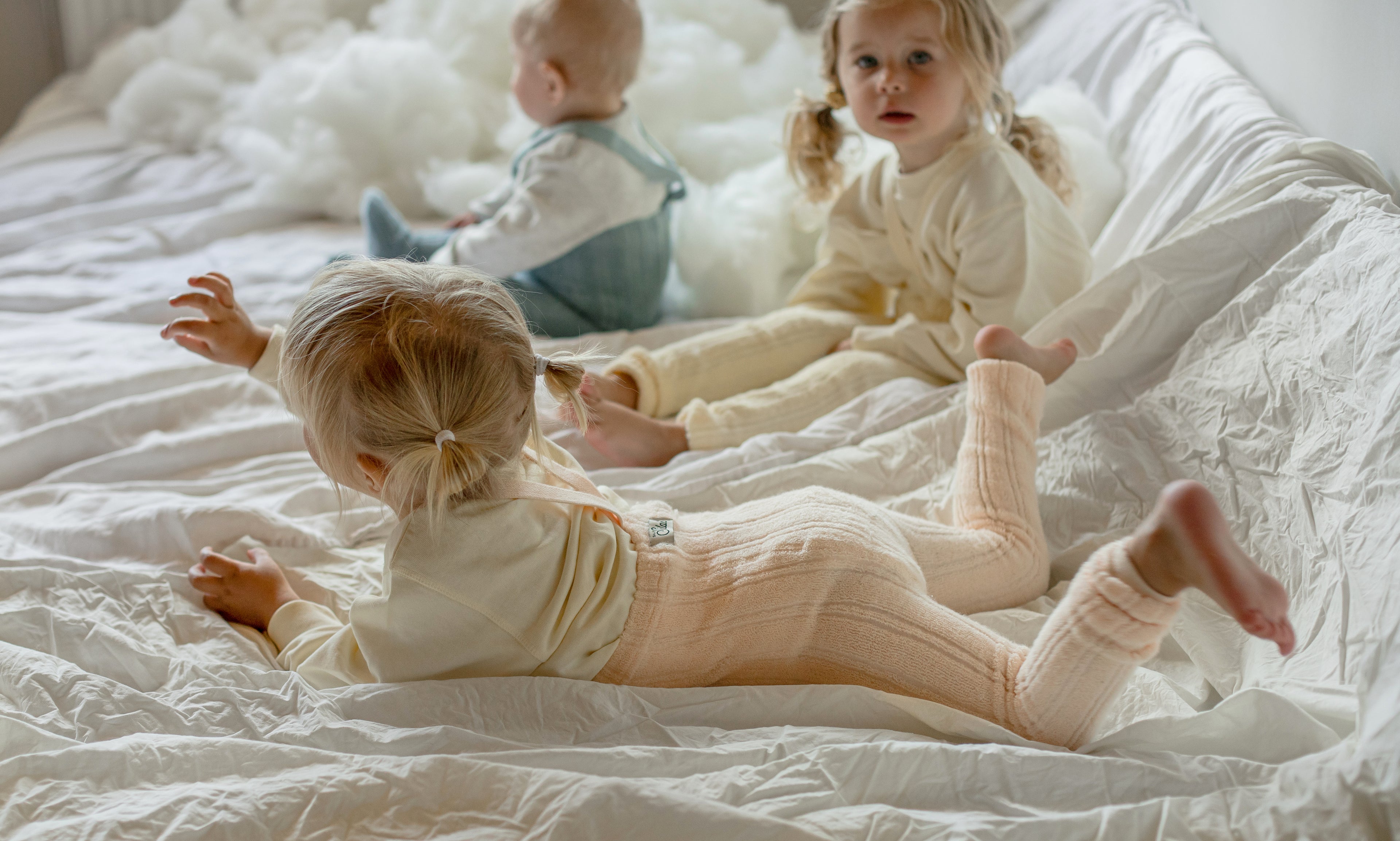 Granny Teddy Silky Peach Footless