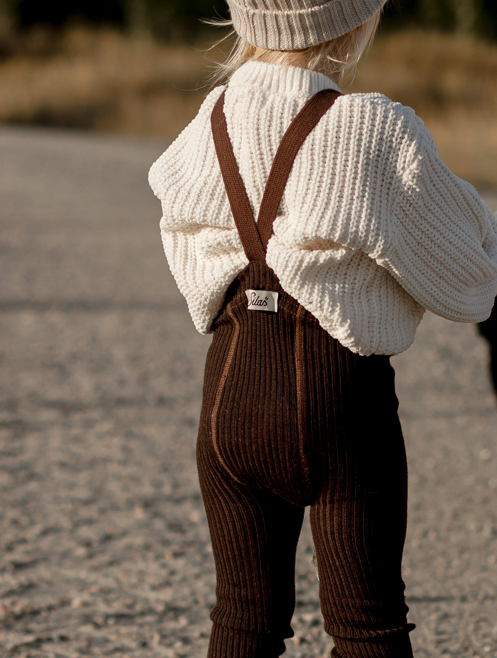 Wooly Espresso Brown Merino Footed