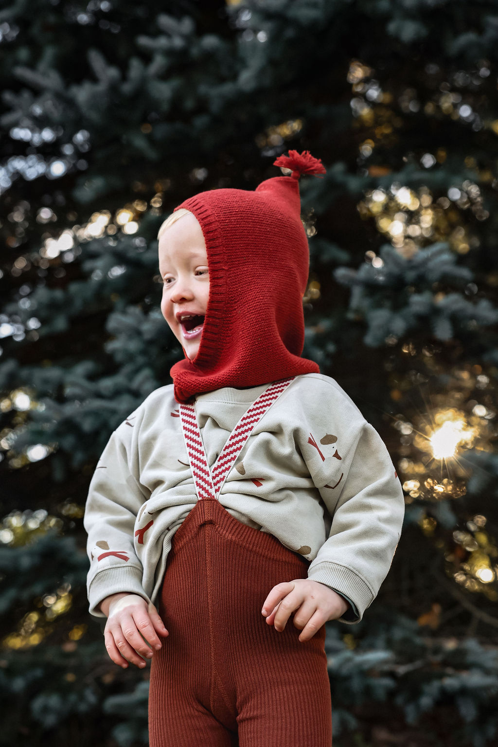 Footless Cinnamon Christmas Patterned