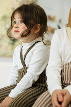 Footed Special Seaweed Brown x Peanut Striped