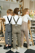 Footed Special Seaweed Brown x Peanut Striped