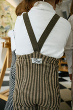 Footed Special Seaweed Brown x Peanut Striped