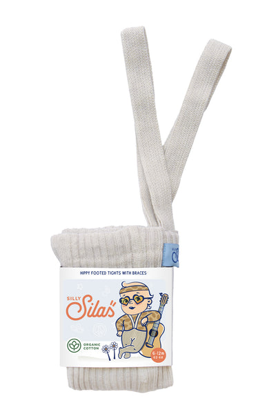 SILLYSilas ヒッピーフットレス cocoa・cream 1-2y