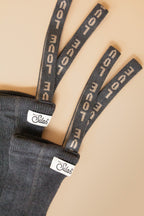 Footless Dark Grey Patterned