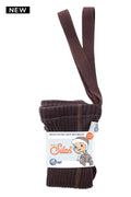 Wooly Espresso Brown Merino Footed
