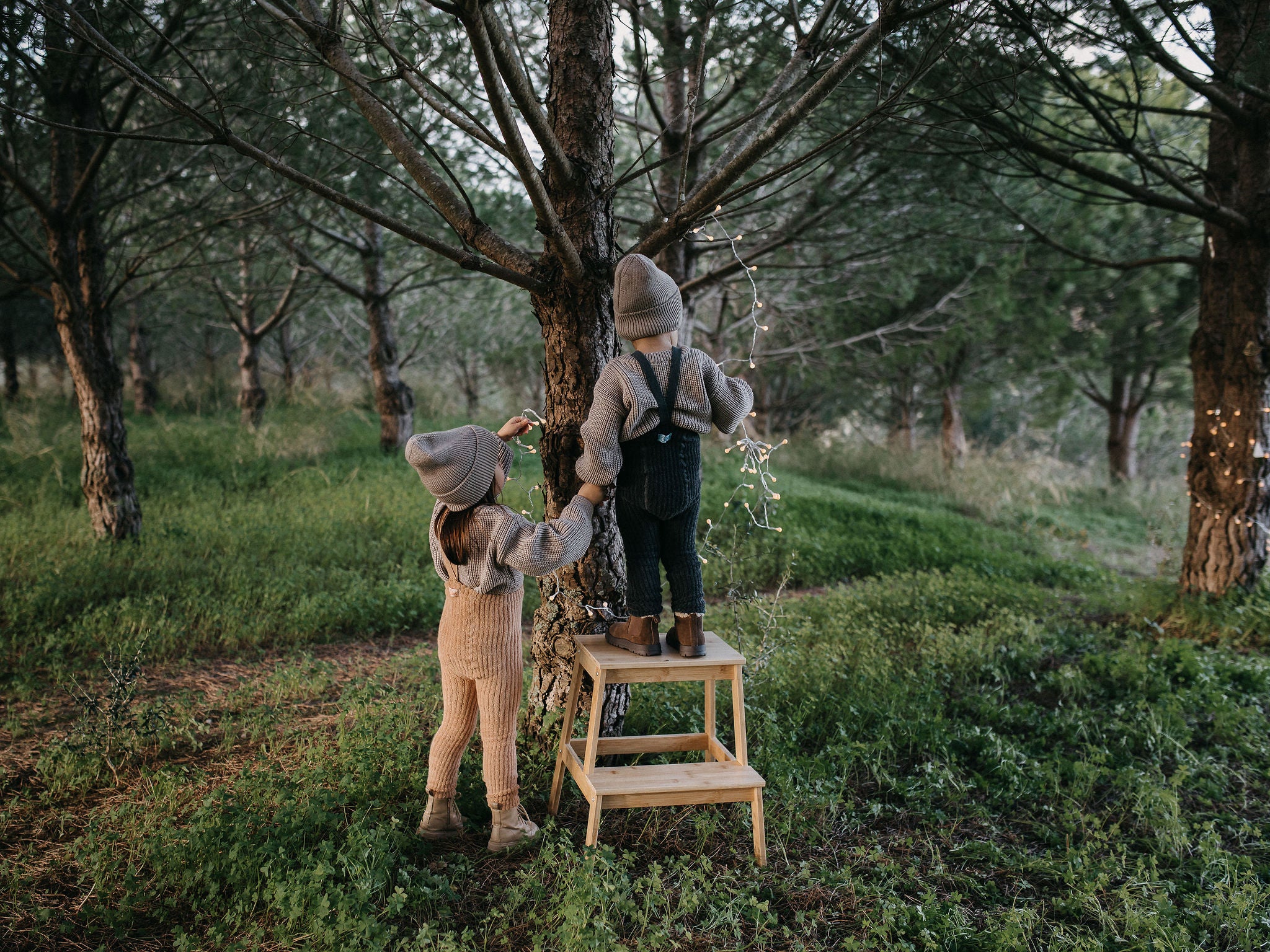 Granny Teddy Dark Grey Blend Footless