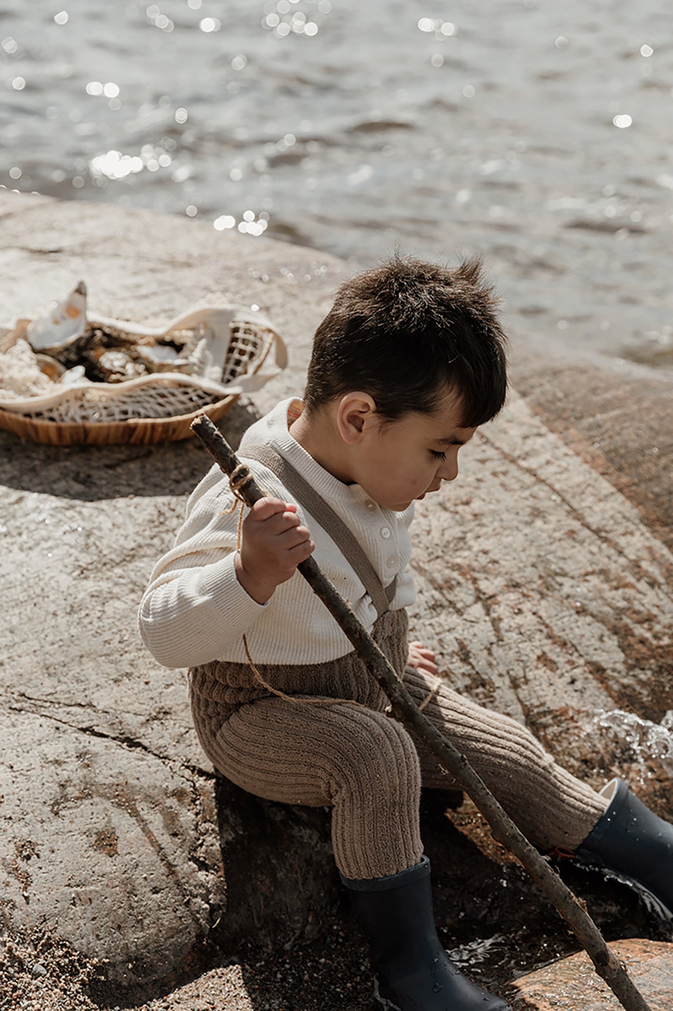 Granny Teddy Oyster Grey Footed