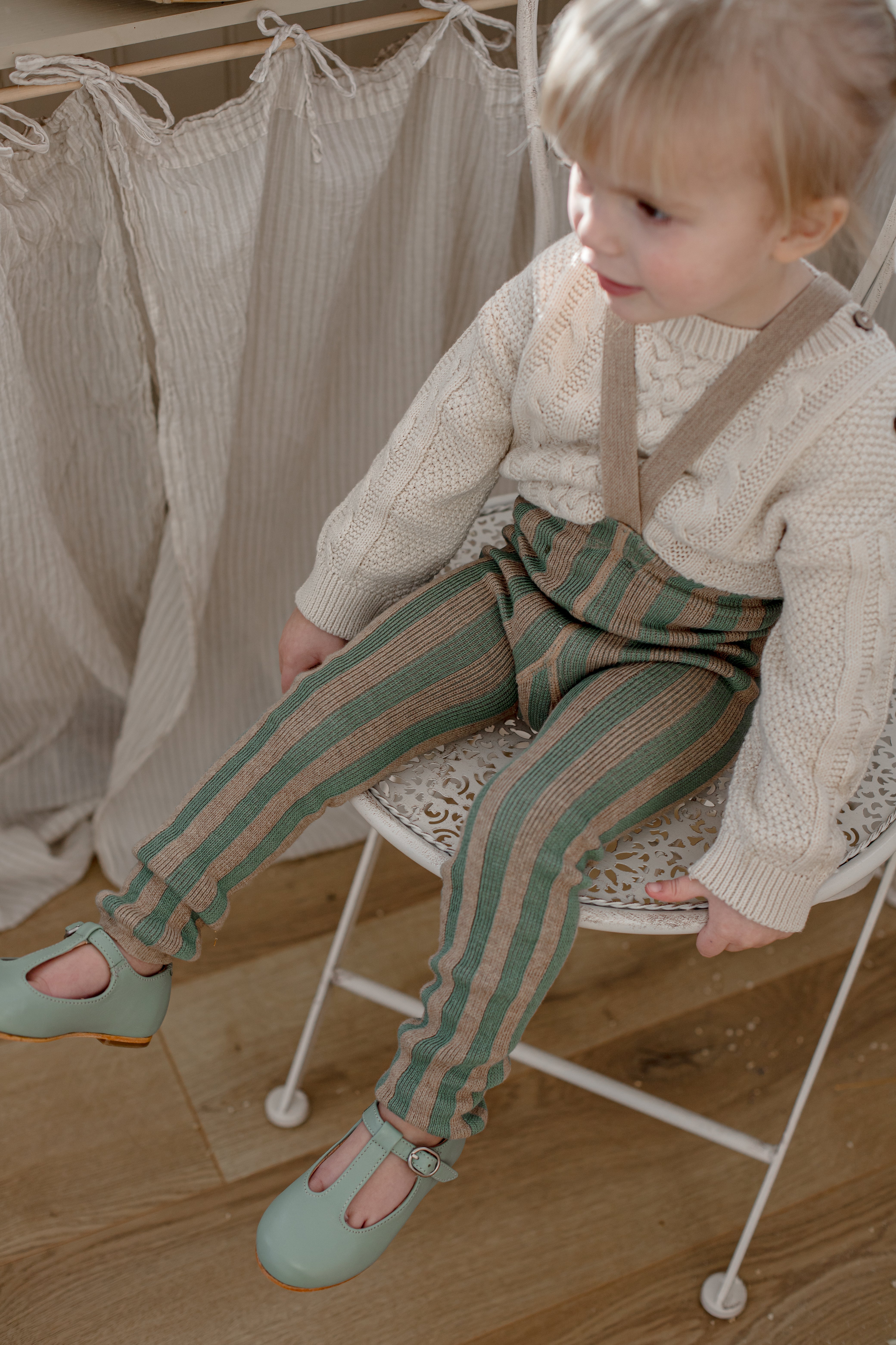 Footless tights with braces for babies & children | Silly Silas