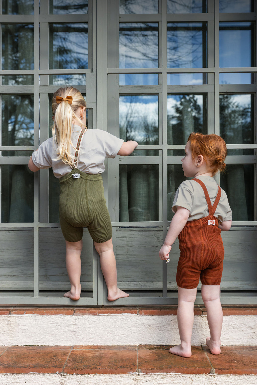 Shorty Olive Striped