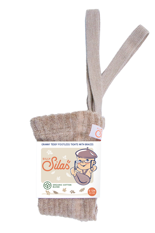 Granny Teddy tights with braces I Peanut Blend – Silly Silas