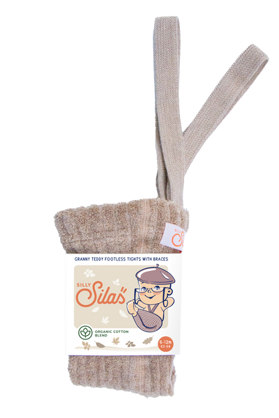 Silly Silas Footless Granny Teddy セット Granny Teddy tights with braces I Peanut Blend – Silly Silas