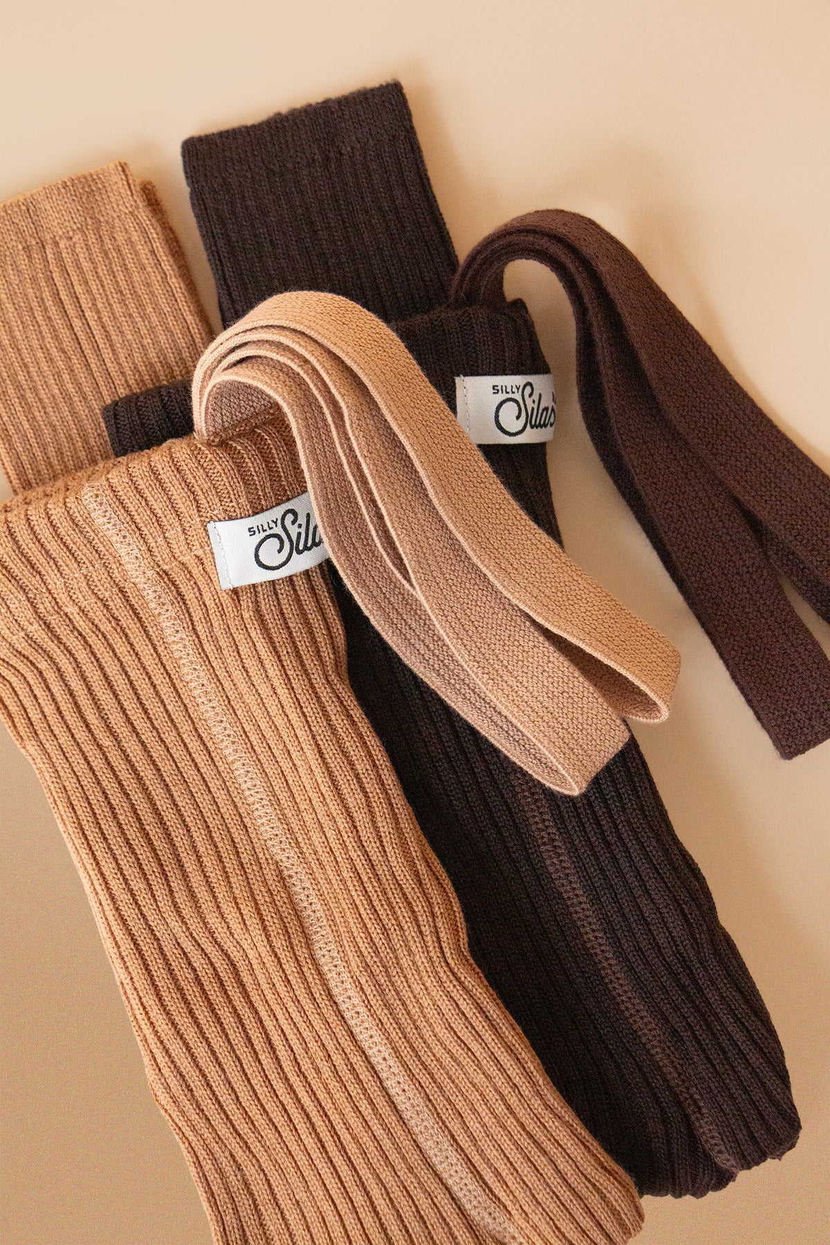 Wooly Cappuccino Merino Footless