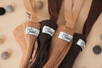 Wooly Espresso Brown Merino Footed