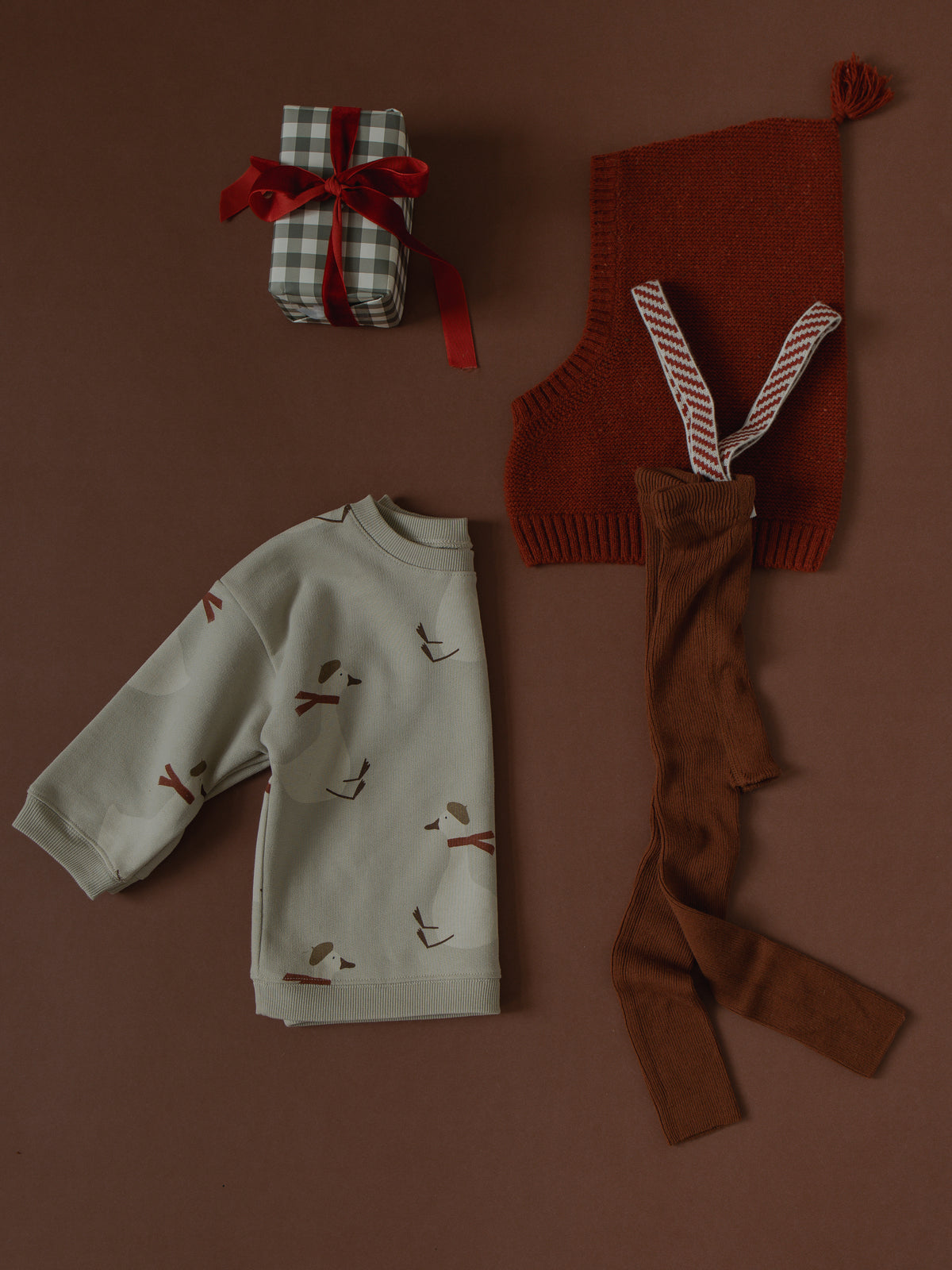 Footless Cinnamon Christmas Patterned