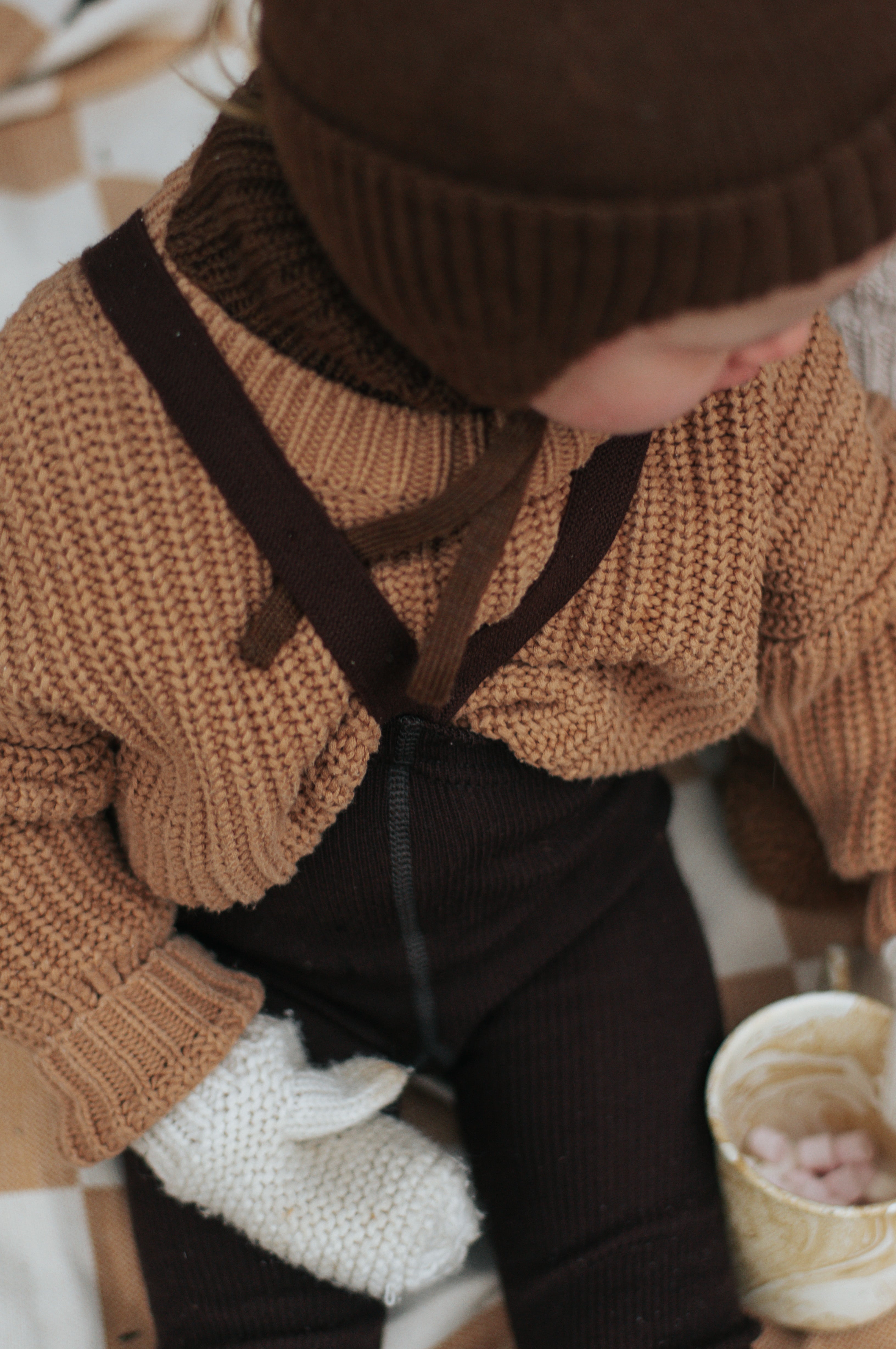 Wooly Espresso Footless