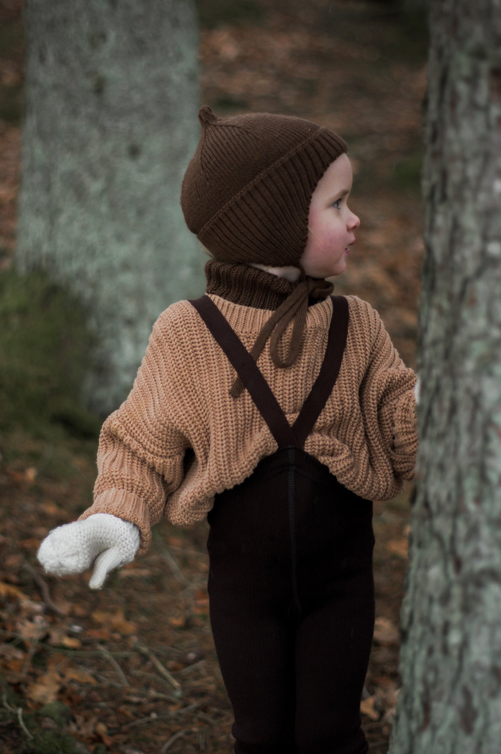 Wooly Espresso Footless